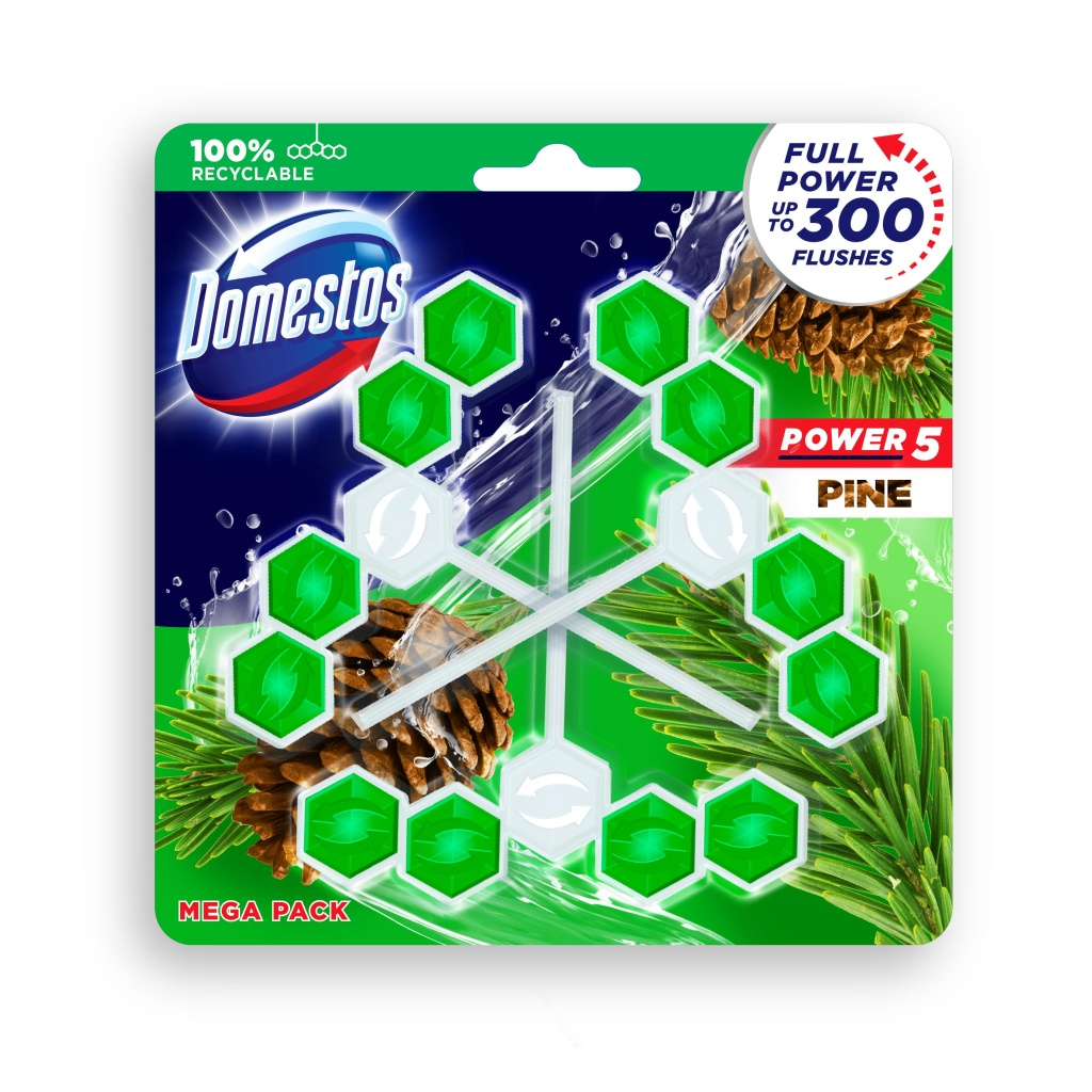 Domestos Power 5 Pine 3x55 g Domestos