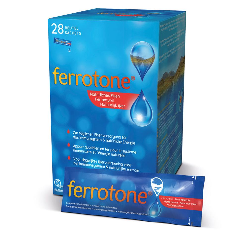Ferrotone 100% přírodní zdroj železa sáčky 28x20 ml Ferrotone