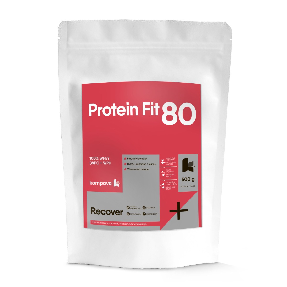 KOMPAVA Protein Fit 80 banán 500 g KOMPAVA