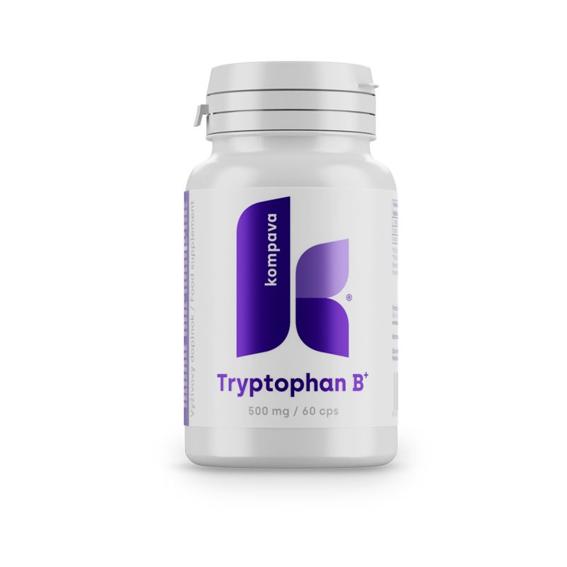 KOMPAVA Tryptophan B+ 500 mg 60 kapslí KOMPAVA