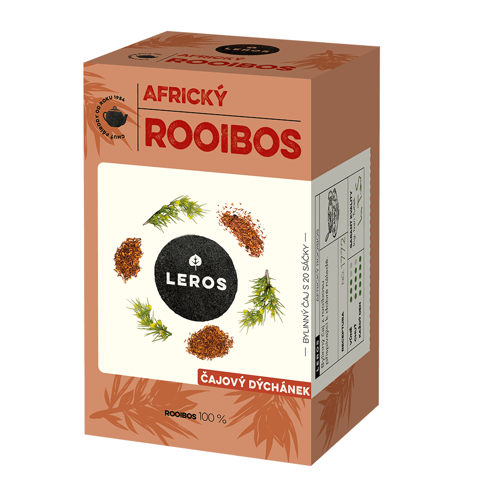 Leros Čajový dýchánek Africký Rooibos 20x2 g Leros