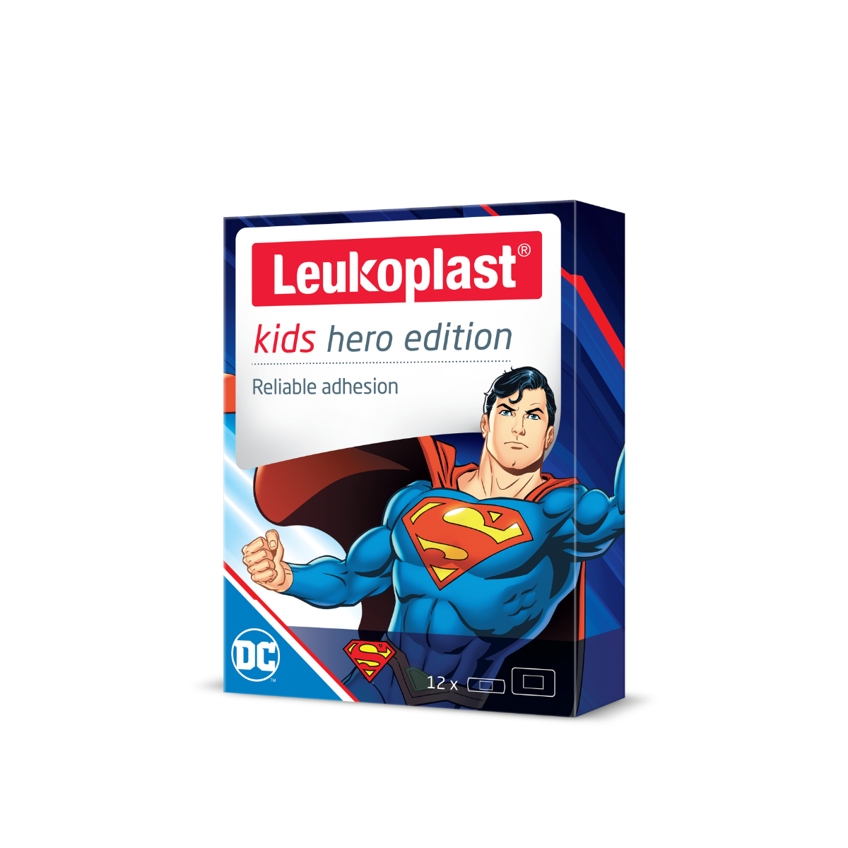 Leukoplast Kids Hero Edition Superman náplast dětská 12 ks Leukoplast