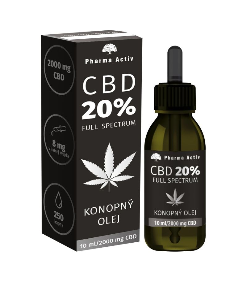 Pharma Activ CBD 20% Full Spectrum Konopný olej 2000 mg 10 ml Pharma Activ