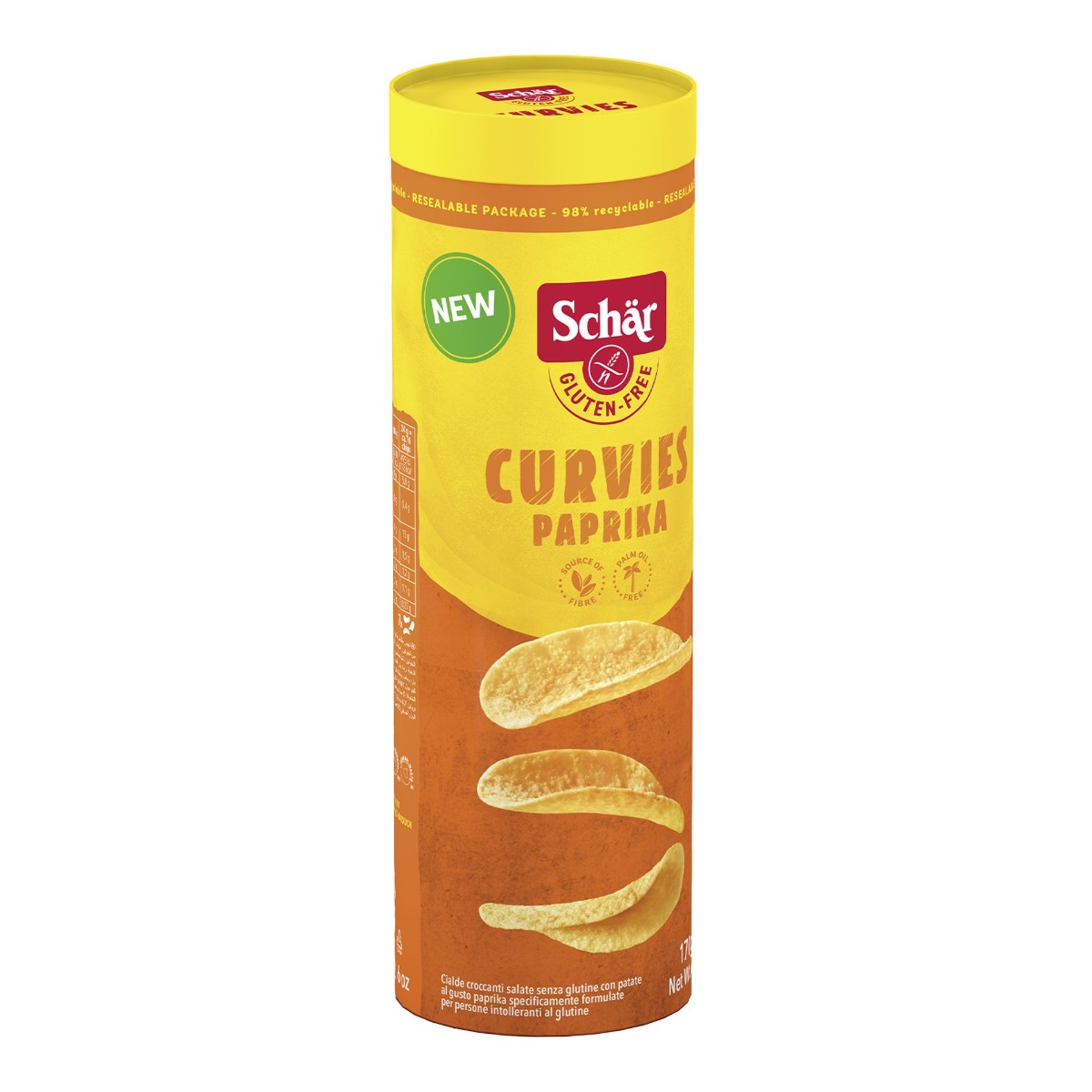 SCHÄR Curvies paprika chipsy bez lepku 170 g SCHÄR