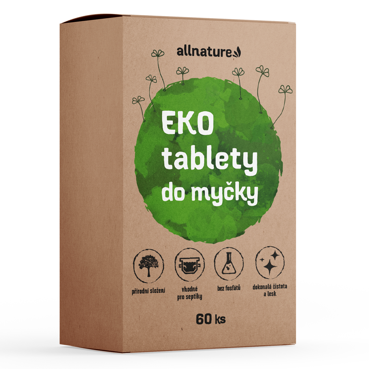 Allnature EKO tablety do myčky 60 ks Allnature