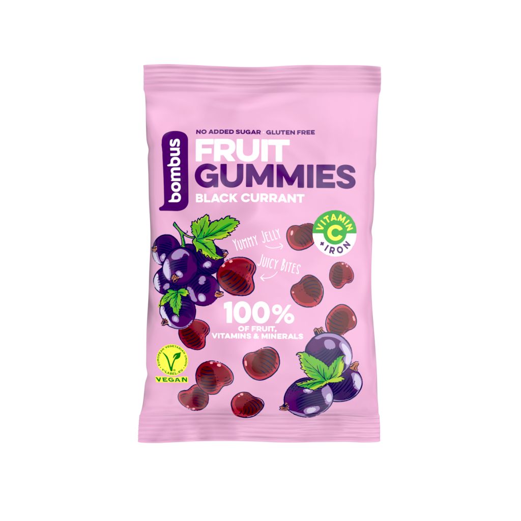 Bombus Fruit Gummies Black currant 35 g Bombus