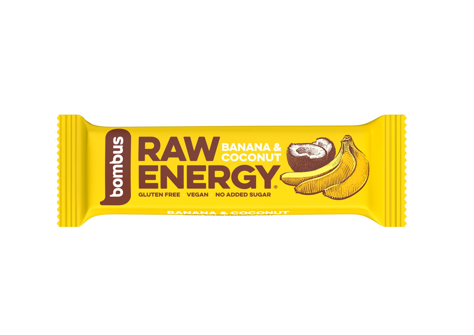 Bombus Raw Energy Tyčinka Banana + coconut 50 g Bombus