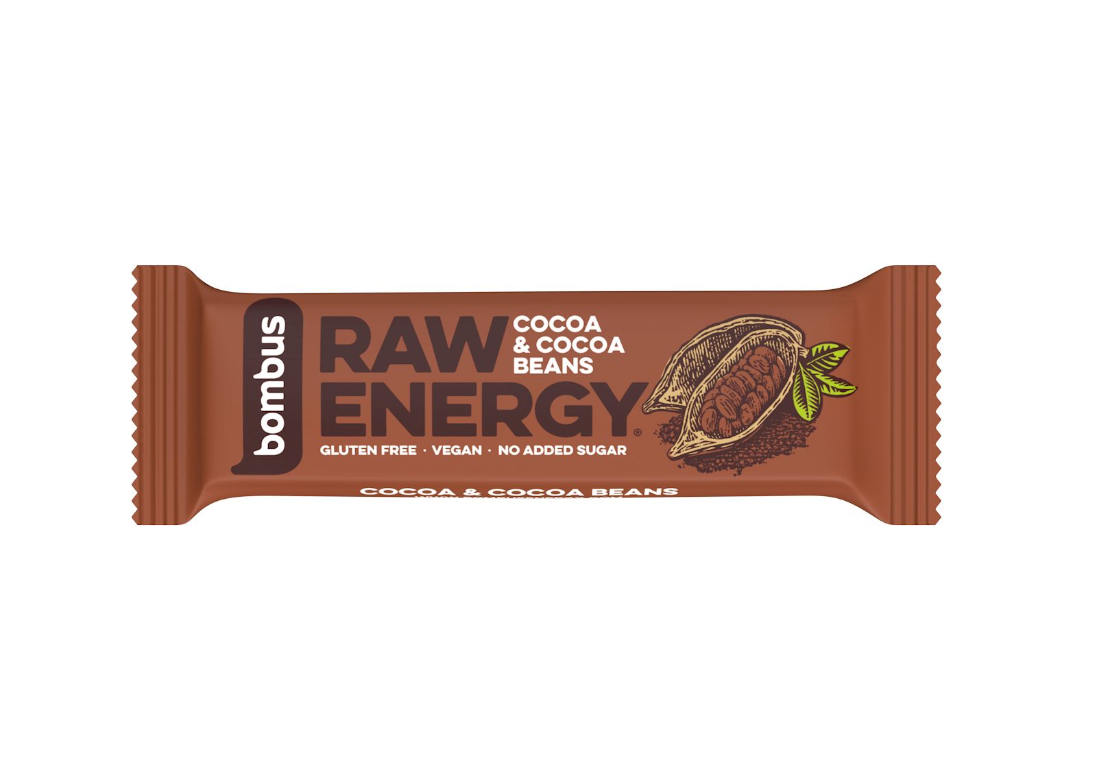 Bombus Raw Energy Tyčinka Cocoa beans 50 g Bombus