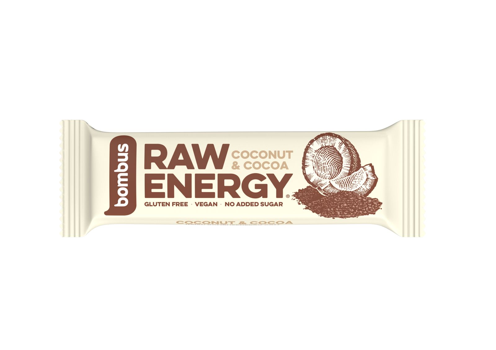 Bombus Raw Energy Tyčinka Cocoa + coconut 50 g Bombus