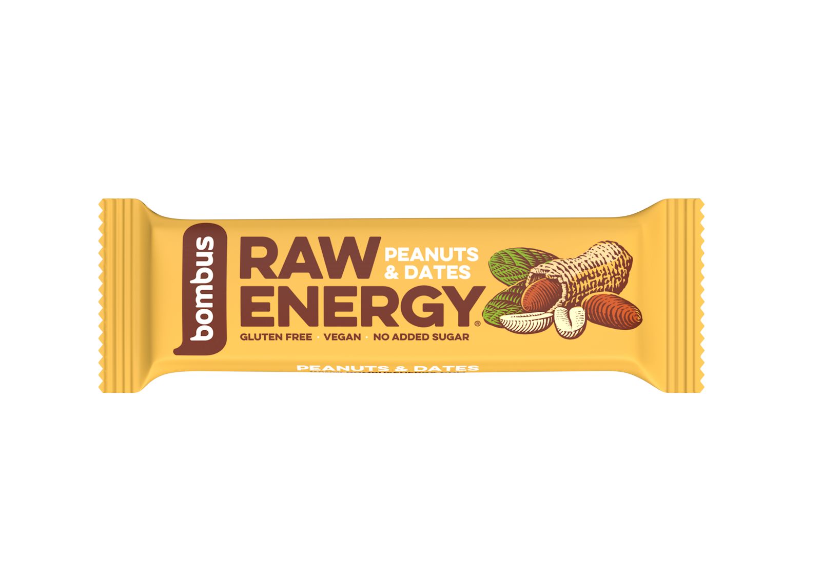 Bombus Raw Energy Tyčinka Peanuts + dates 50 g Bombus