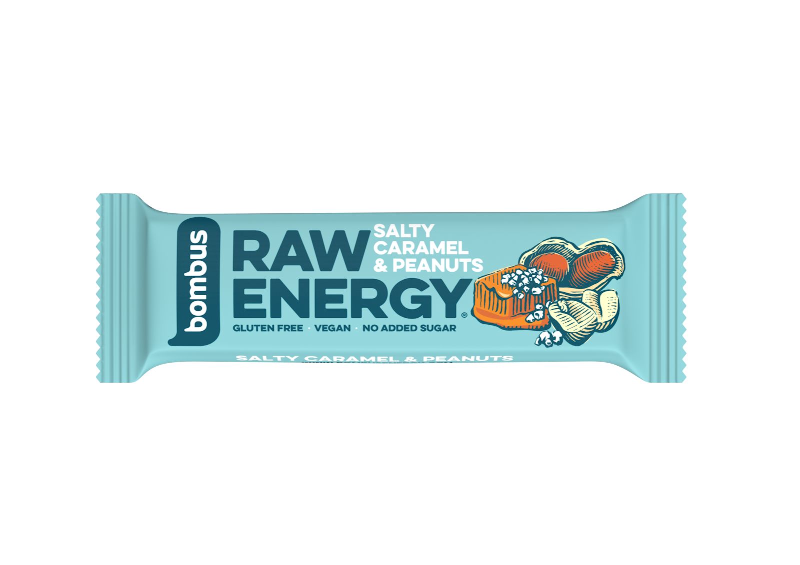 Bombus Raw Energy Tyčinka Salty caramel & peanuts 50 g Bombus