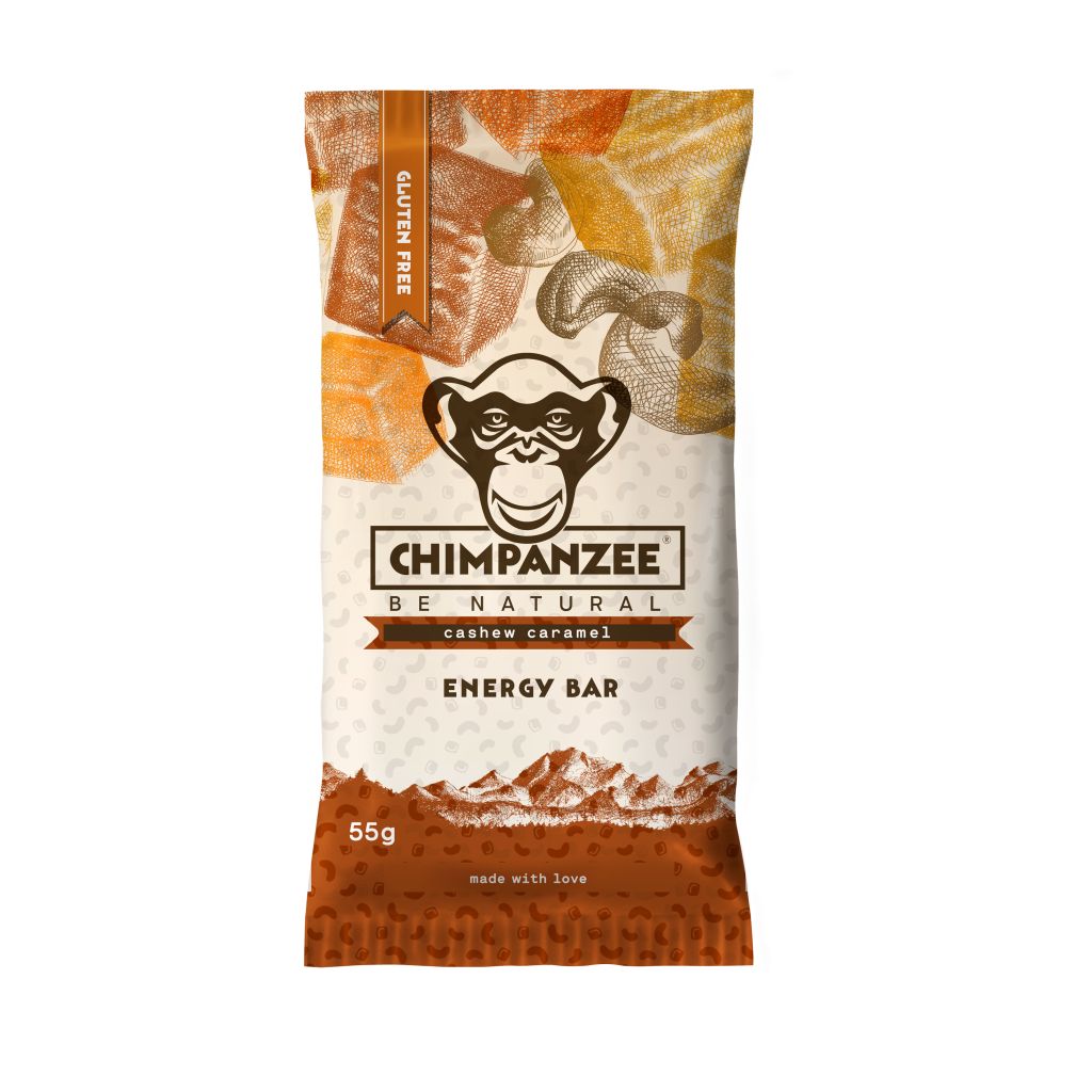 Chimpanzee Energy Bar Cashew caramel tyčinka 55 g Chimpanzee