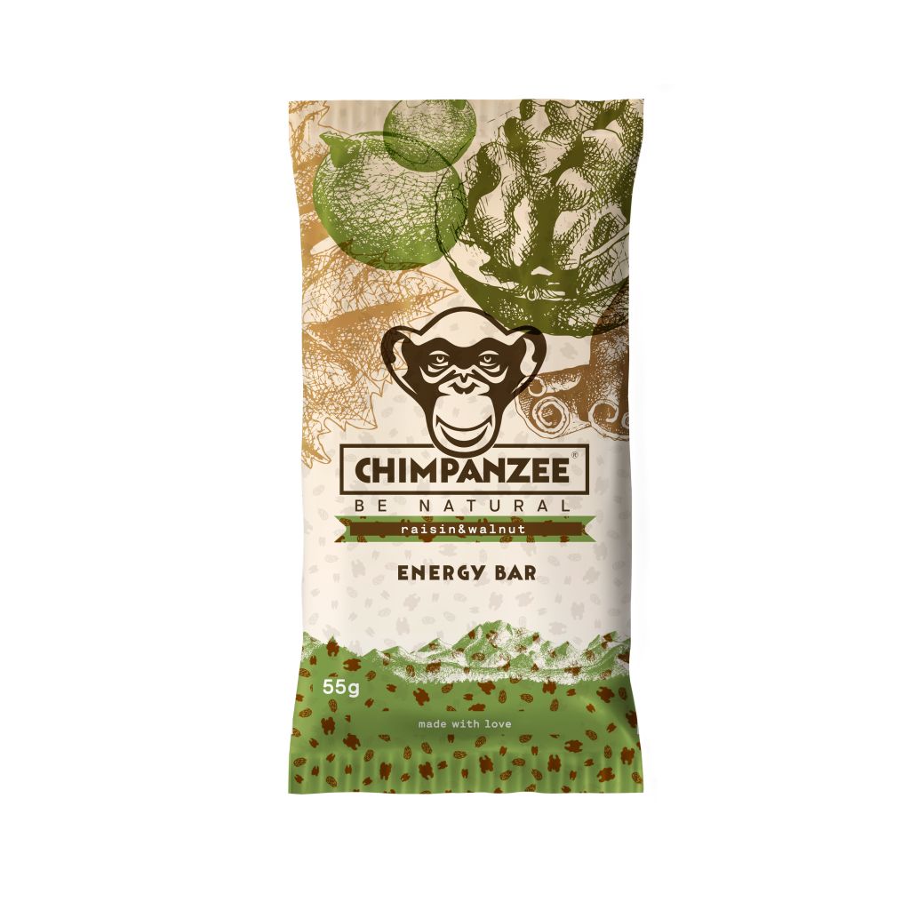 Chimpanzee Energy Bar Raisin walnut tyčinka 55 g Chimpanzee