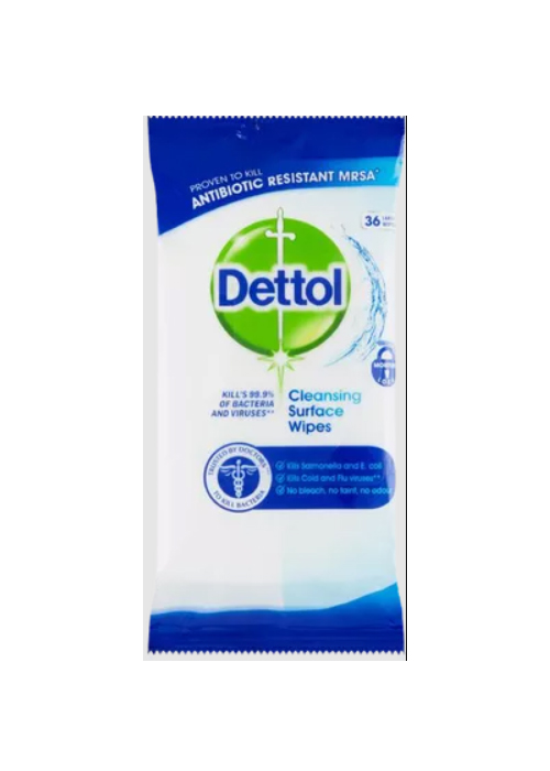 Dettol Antibakteriální ubrousky na povrchy 36 ks Dettol