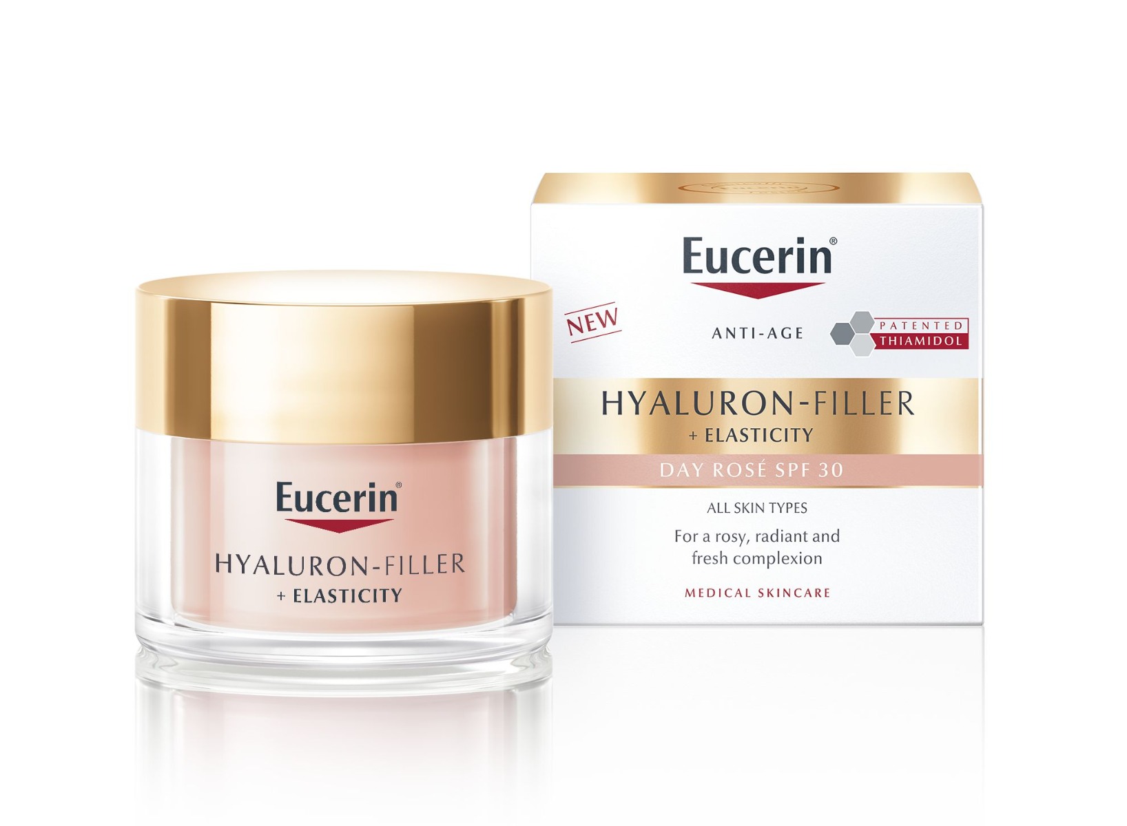 Eucerin Hyaluron-Filler + Elasticity Rosé SPF30 denní krém 50 ml Eucerin