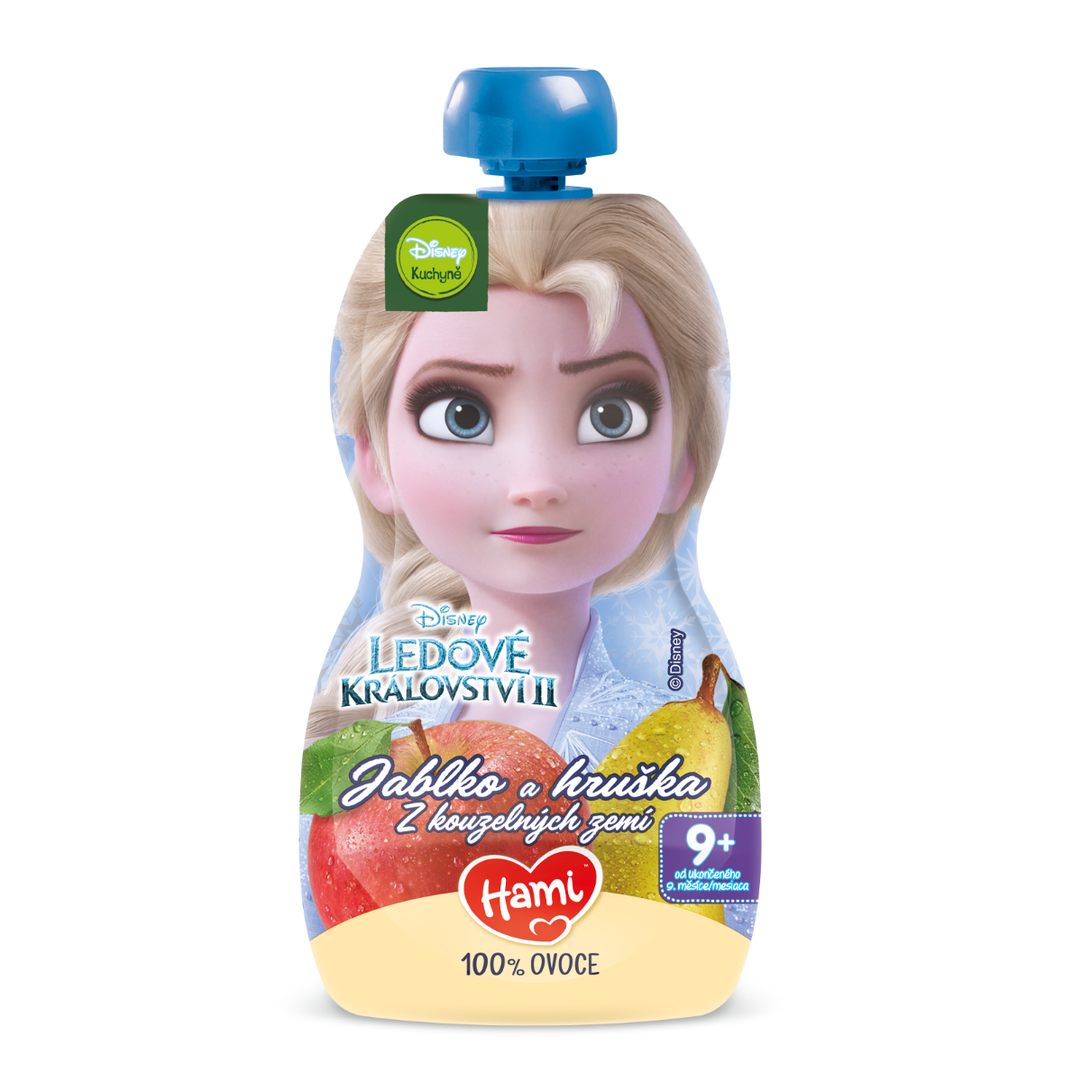Hami Disney Frozen Hruška Elsa 9+ ovocná kapsička 110 g Hami