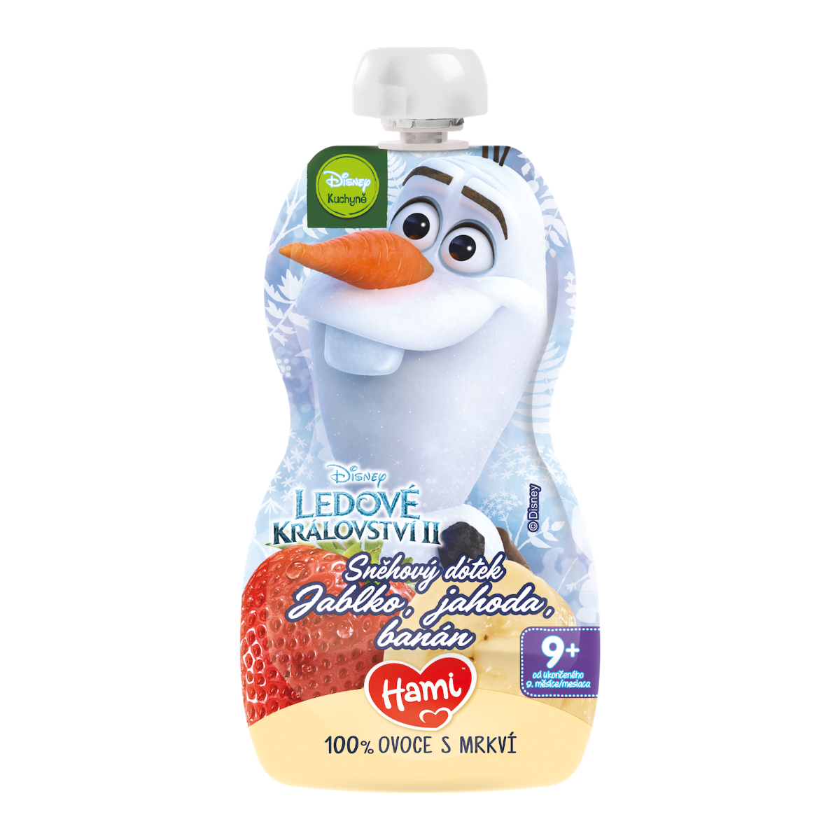 Hami Disney Frozen Jahoda Olaf 9+ ovocná kapsička 110 g Hami
