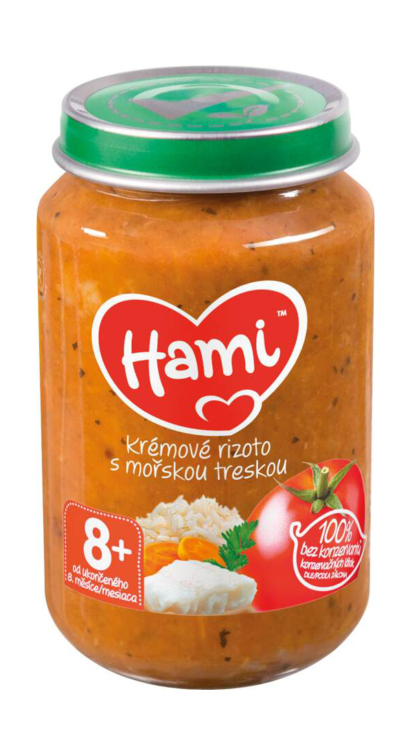 Hami Krémové rizoto s mořskou treskou 8+ 200 g Hami