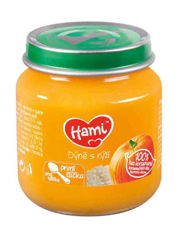 Hami První lžička Dýně s rýží 125 g Hami