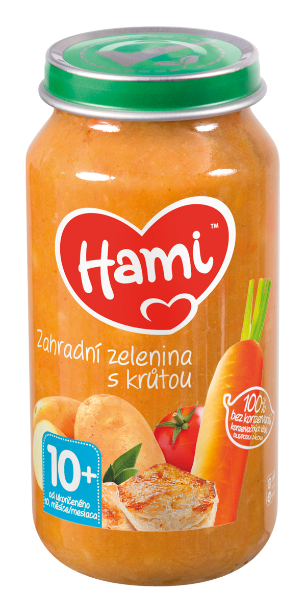 Hami Zahradní zelenina s krůtou 10+ 250 g Hami