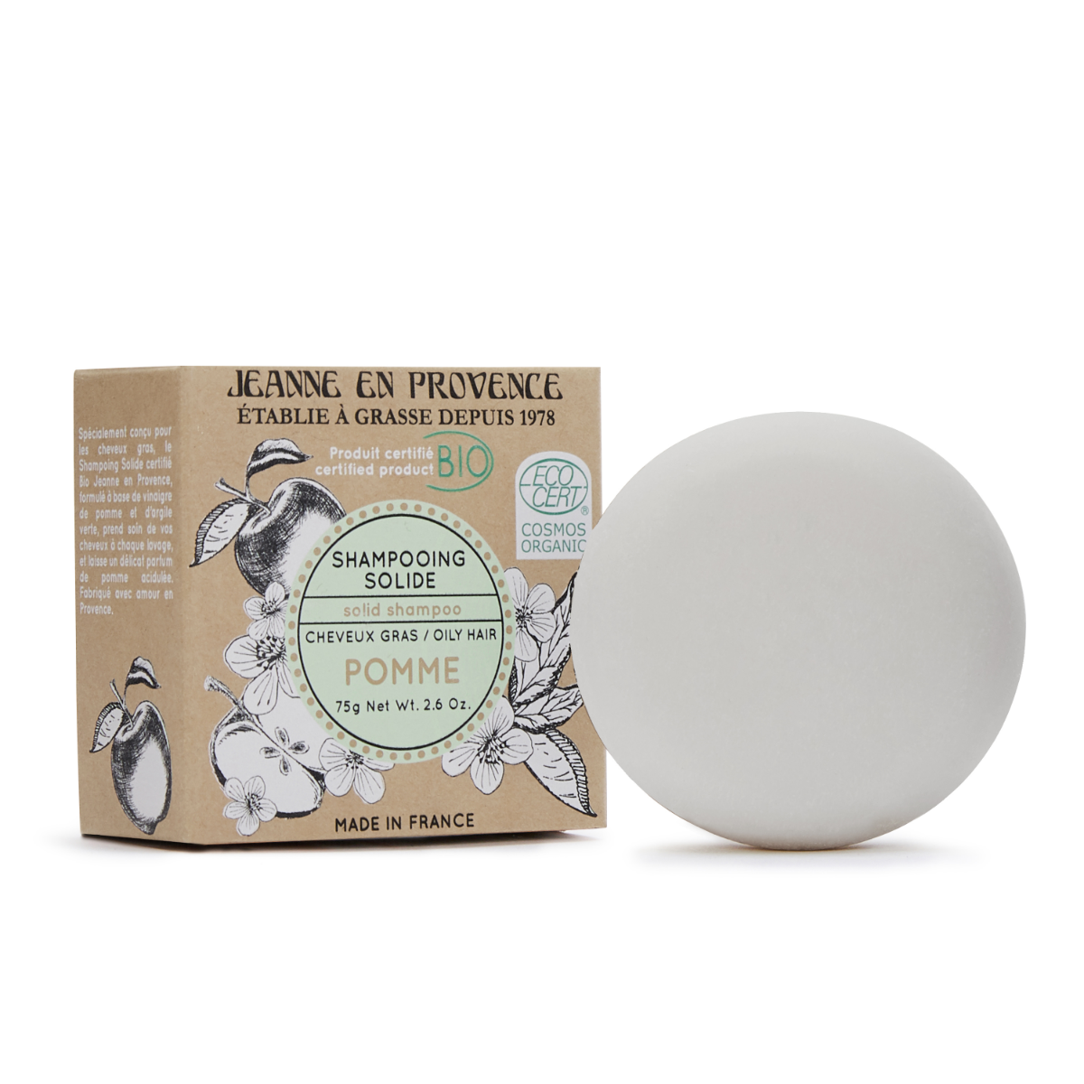 Jeanne en Provence BIO Tuhý šampón Jablko 100 g Jeanne en Provence