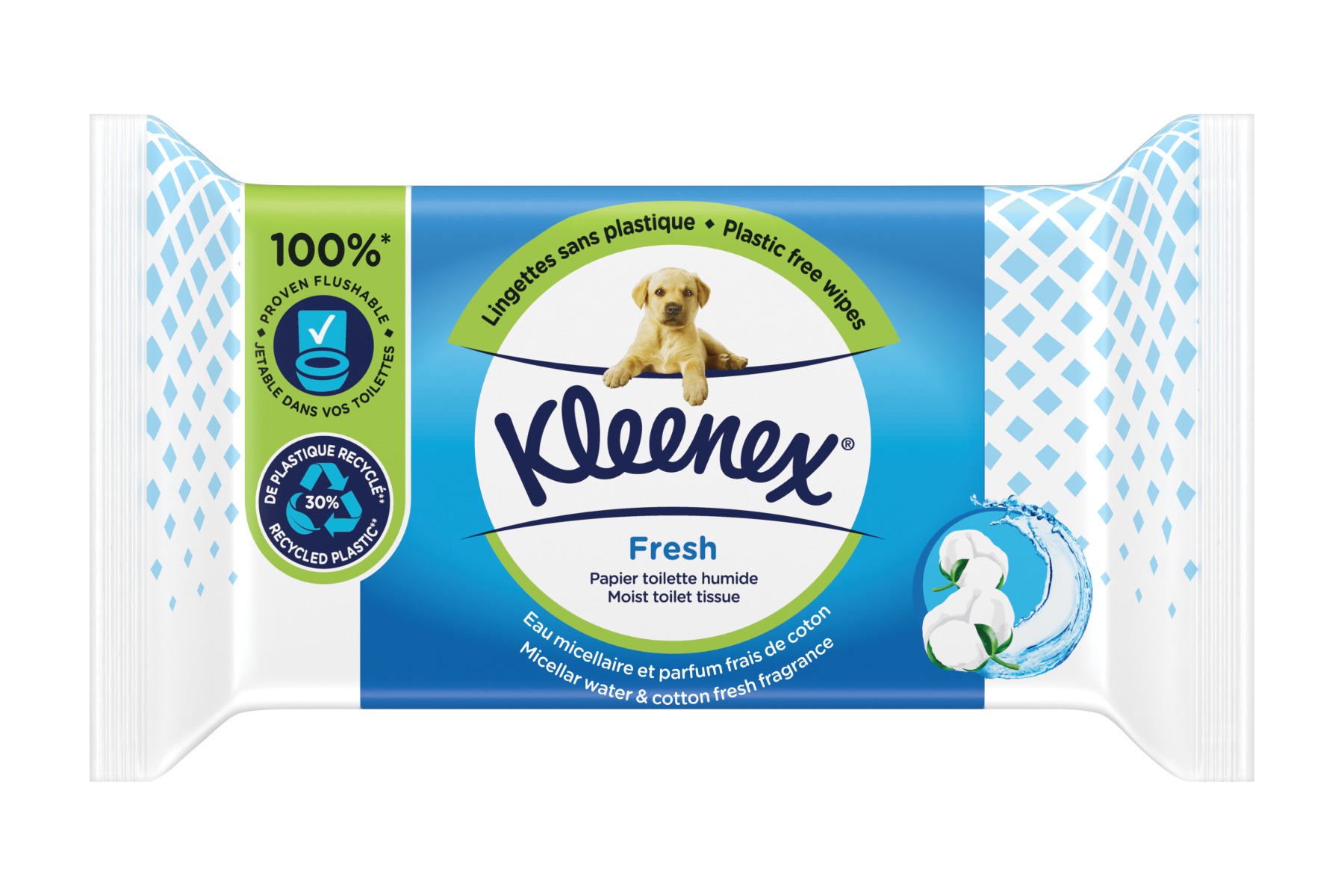 Kleenex Fresh vlhčený toaletní papír 42 ks Kleenex