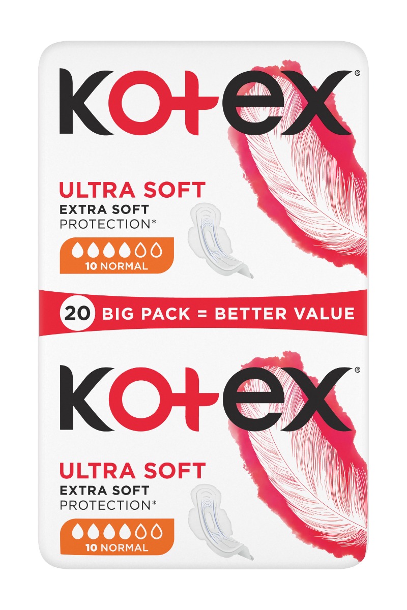 Kotex Ultra Soft Normal vložky 20 ks Kotex