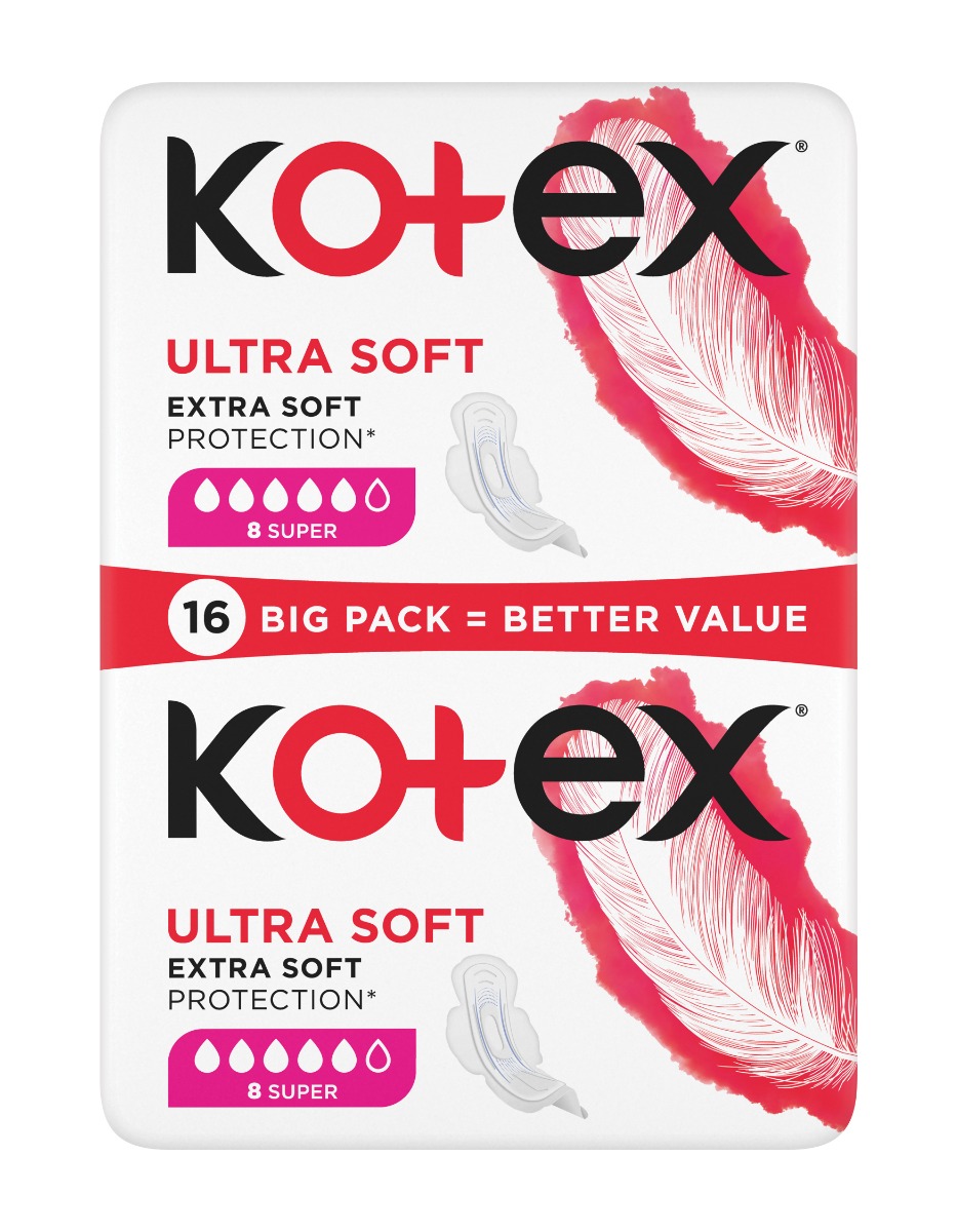Kotex Ultra Soft Super vložky 16 ks Kotex