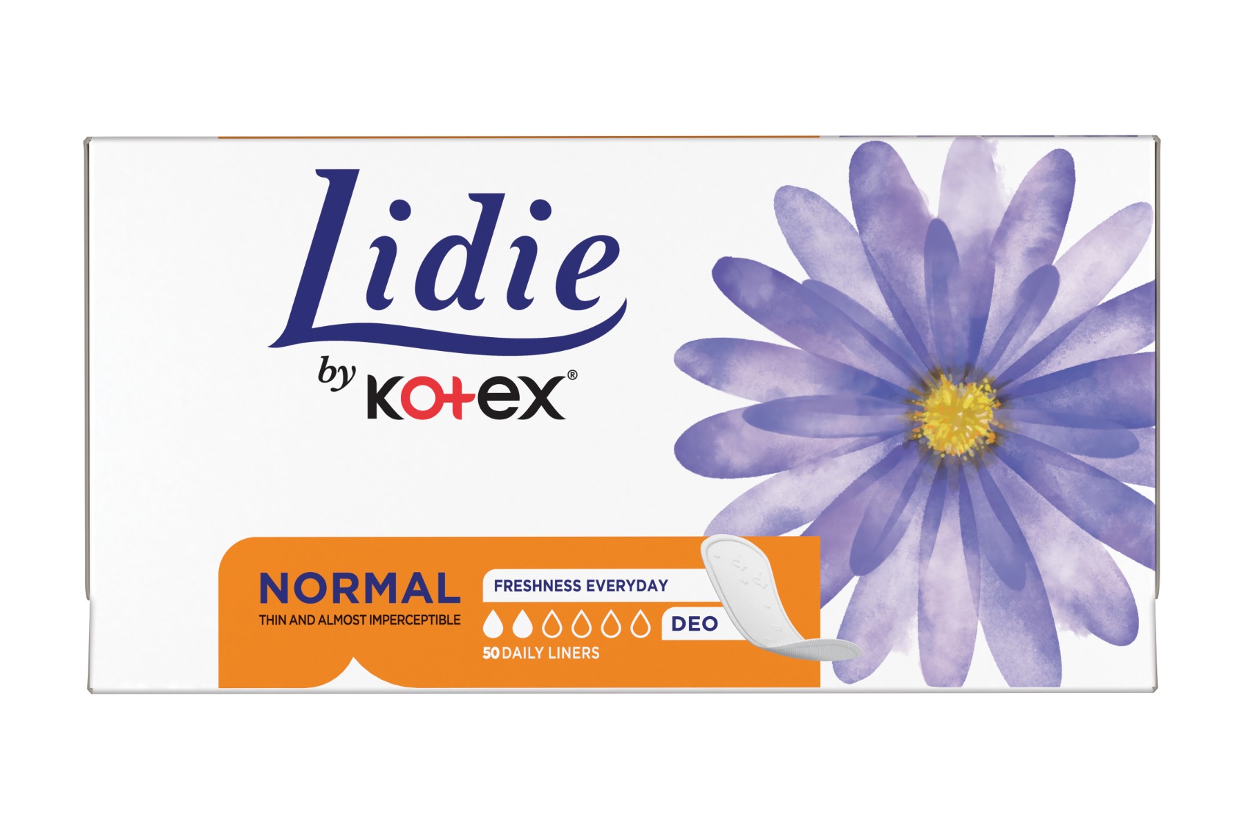 Lidie by Kotex Slip Normal deo slipové vložky 50 ks Lidie