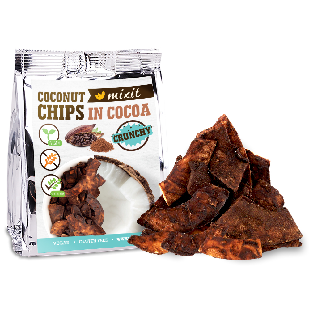 Mixit Kokosové chipsy kakao 60 g Mixit