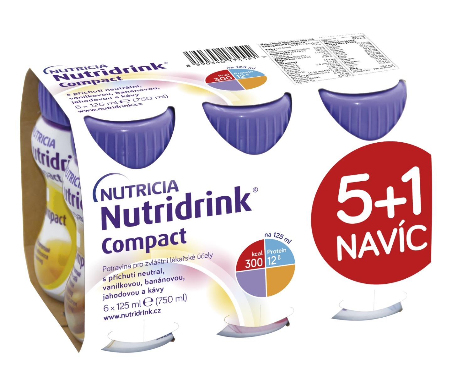 Nutridrink Compact balíček 5+1 6x125 ml Nutridrink