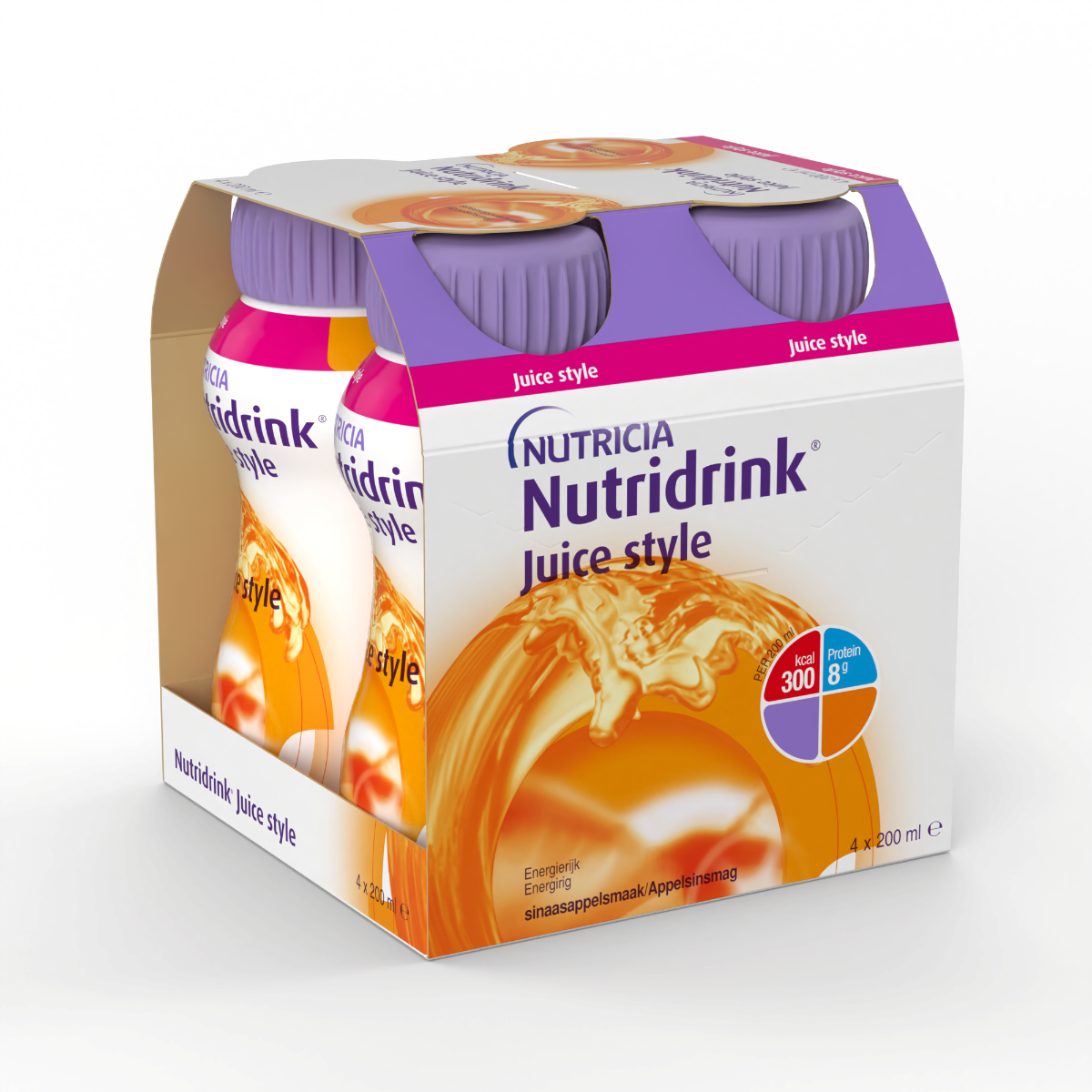 Nutridrink Juice Style pomeranč 4x200 ml Nutridrink