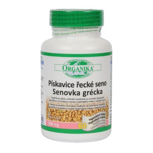 ORGANIKA Pískavice řecké seno 500 mg 60 kapslí ORGANIKA