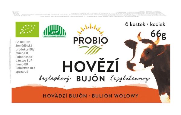 PROBIO Bujón hovězí BIO kostky 66 g PROBIO