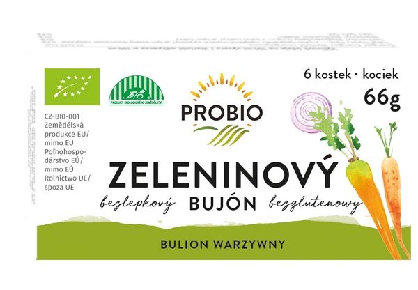 PROBIO Bujón zeleninový BIO kostky 66 g PROBIO