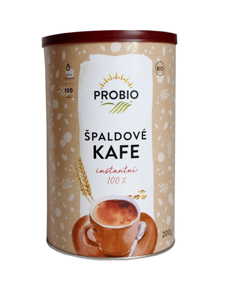 PROBIO Kafe špaldové 100% instantní BIO 200 g PROBIO