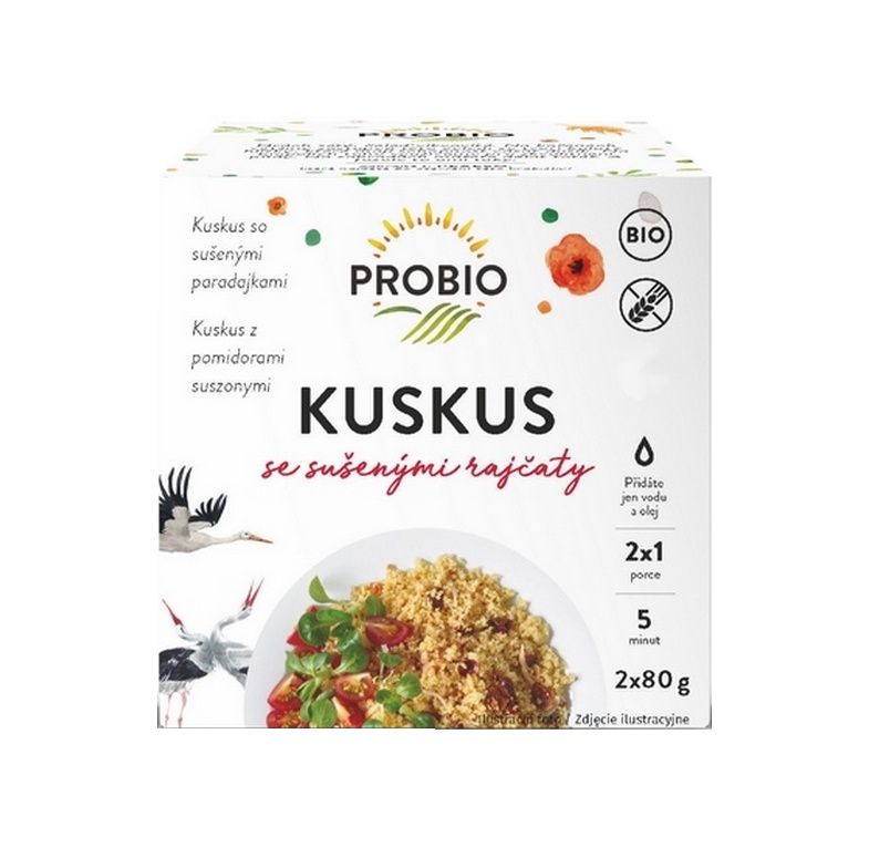 PROBIO Kuskus se sušenými rajčaty BIO 2x80 g PROBIO