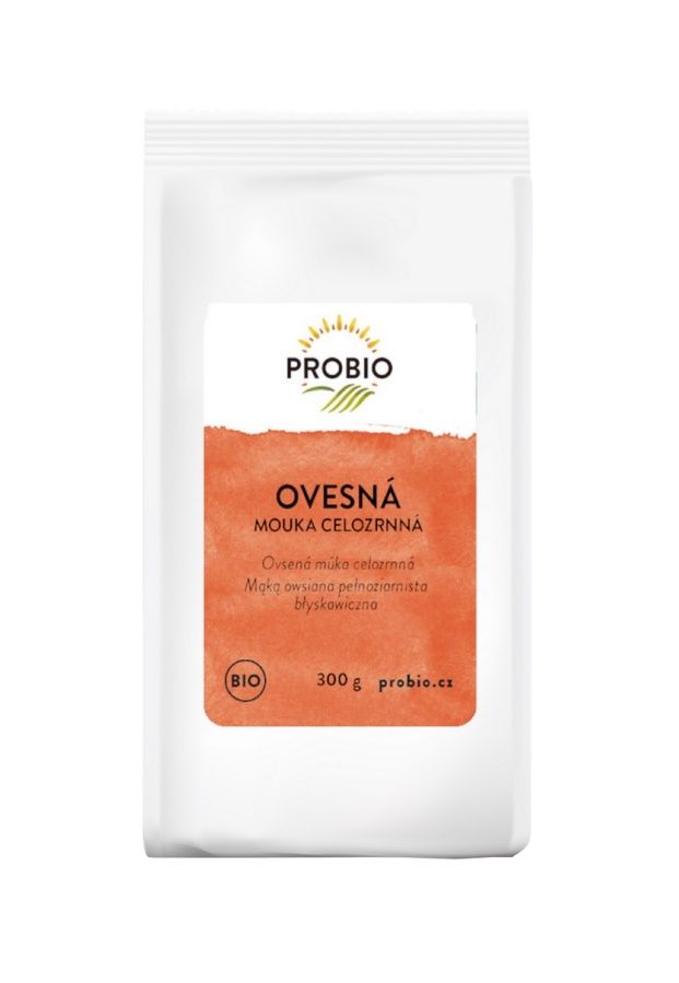 PROBIO Mouka ovesná celozrnná instantní BIO 300 g PROBIO