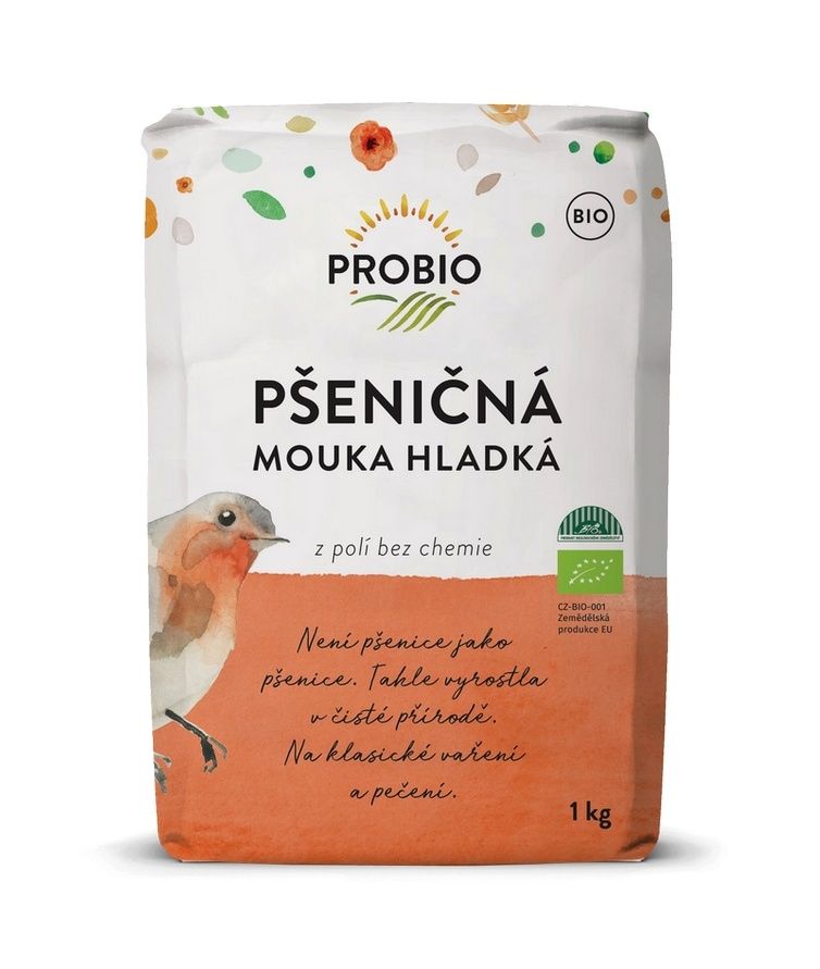 PROBIO Mouka pšeničná hladká BIO 1 kg PROBIO