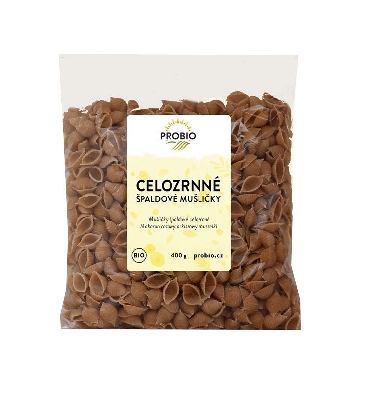 PROBIO Mušličky špaldové celozrnné BIO 400 g PROBIO