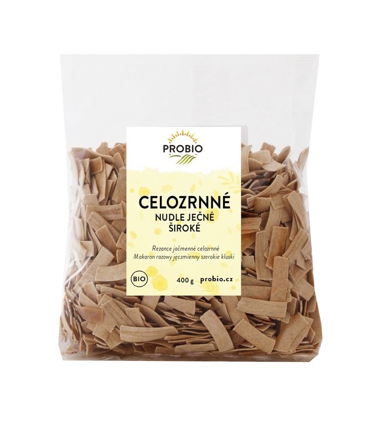 PROBIO Nudle ječné celozrnné BIO 400 g PROBIO