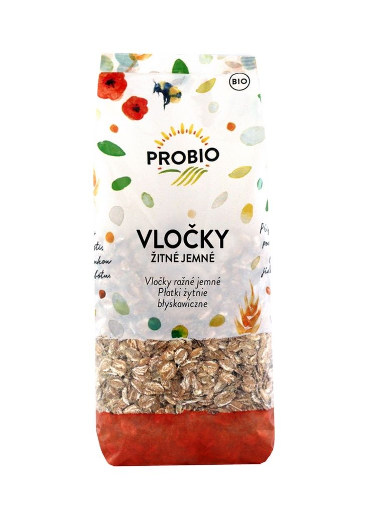 PROBIO Vločky žitné jemné BIO 250 g PROBIO