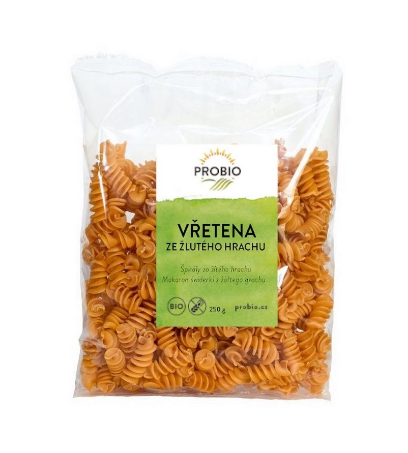 PROBIO Vřetena ze žlutého hrachu BIO 250 g PROBIO