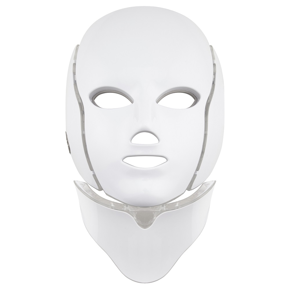 Palsar7 Ošetřující LED maska na obličej a krk bílá Palsar7