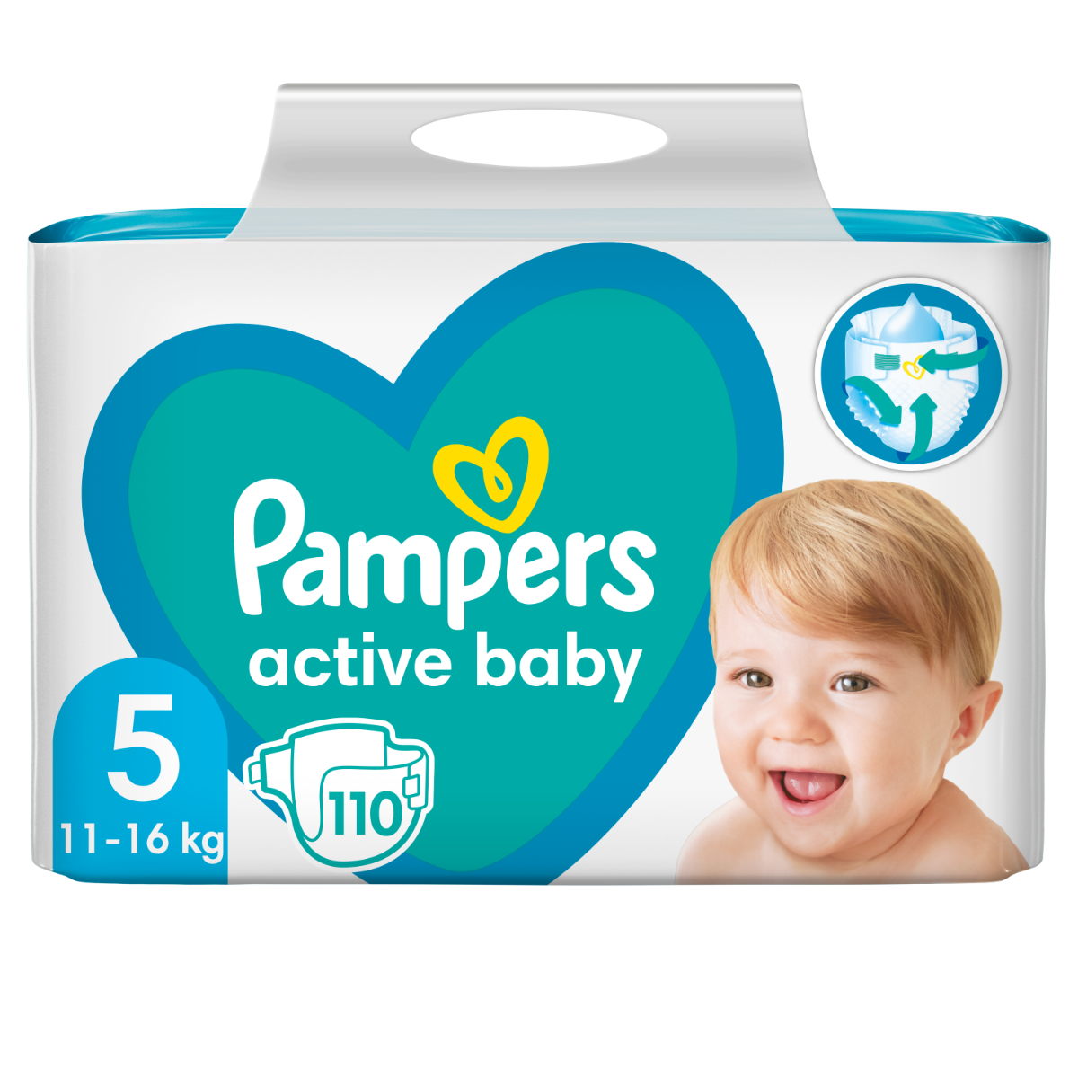 Pampers Active Baby vel. 5 11-16 kg dětské pleny 110 ks Pampers