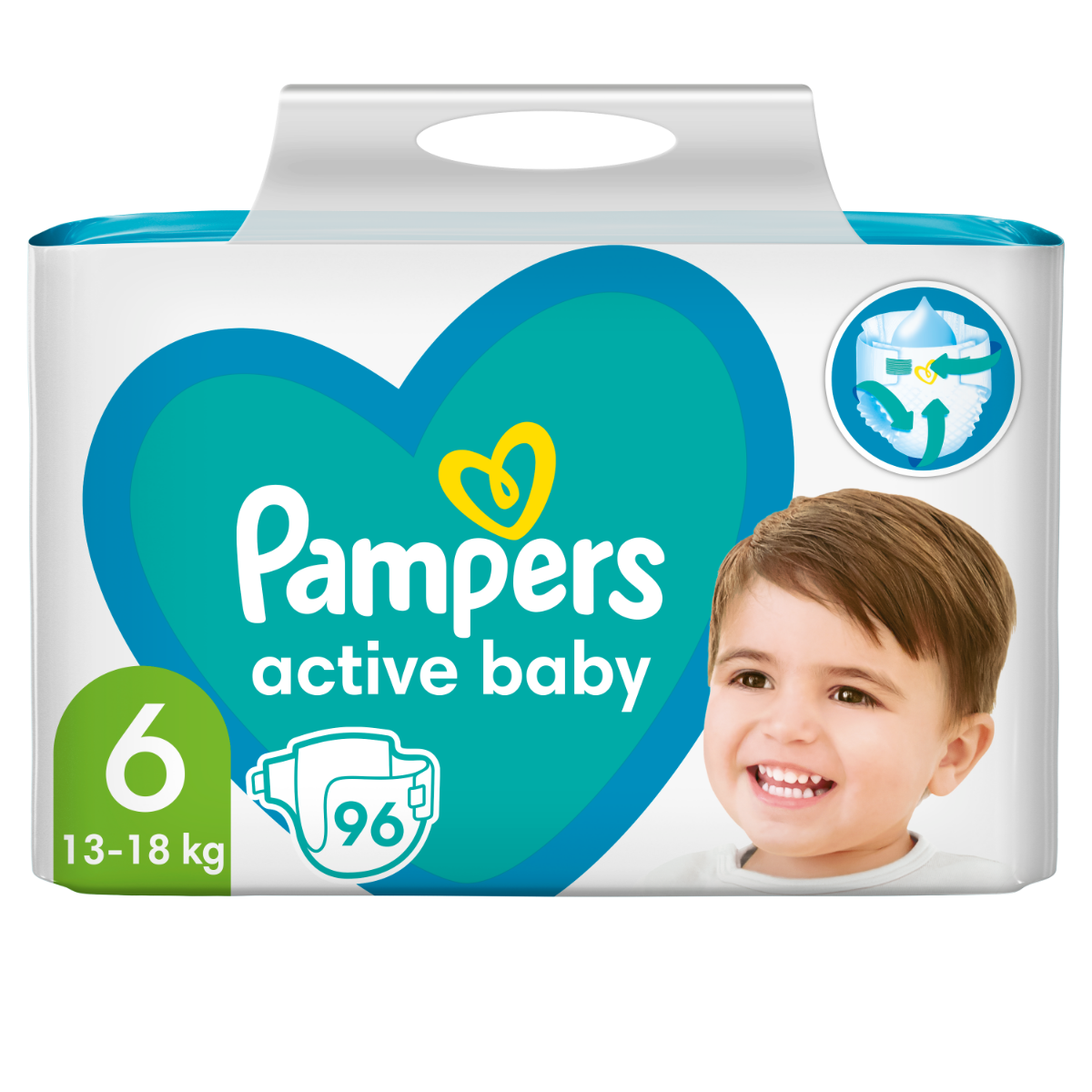Pampers Active Baby vel. 6 13-18 kg dětské pleny 96 ks Pampers
