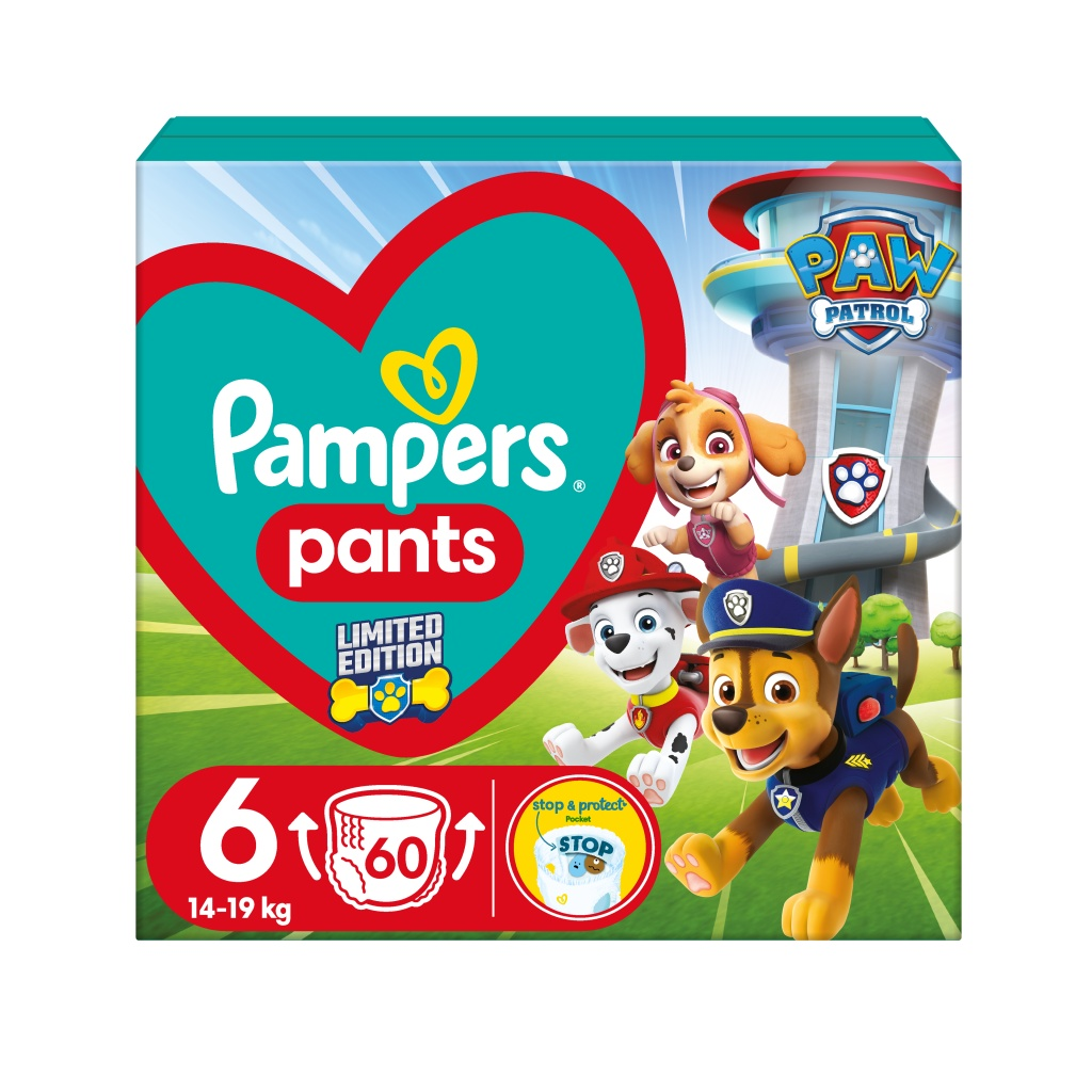 Pampers Pants vel. 6 14-19 kg plenkové kalhotky 60 ks Pampers