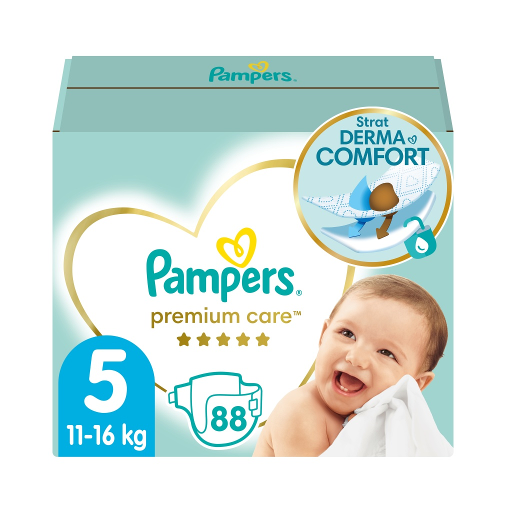 Pampers Premium Care vel. 5 11–16 kg dětské pleny 88 ks Pampers