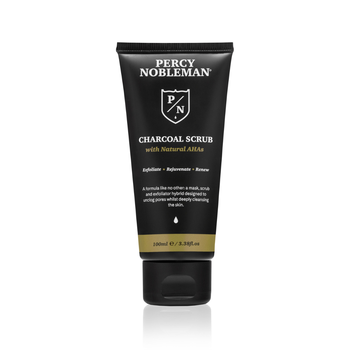 Percy Nobleman Pánský pleťový peeling 3v1 s černým uhlím 100 ml Percy Nobleman