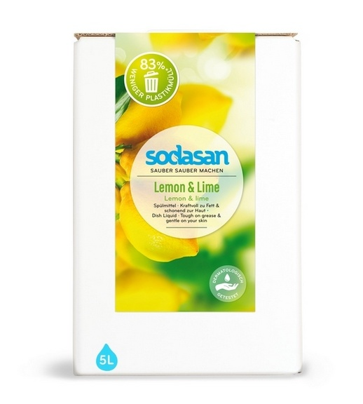 Sodasan Prostředek na nádobí Citron & Limetka 5 l Sodasan